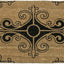 Tapete puerta Fleur de Lis marrón 2 tamaños