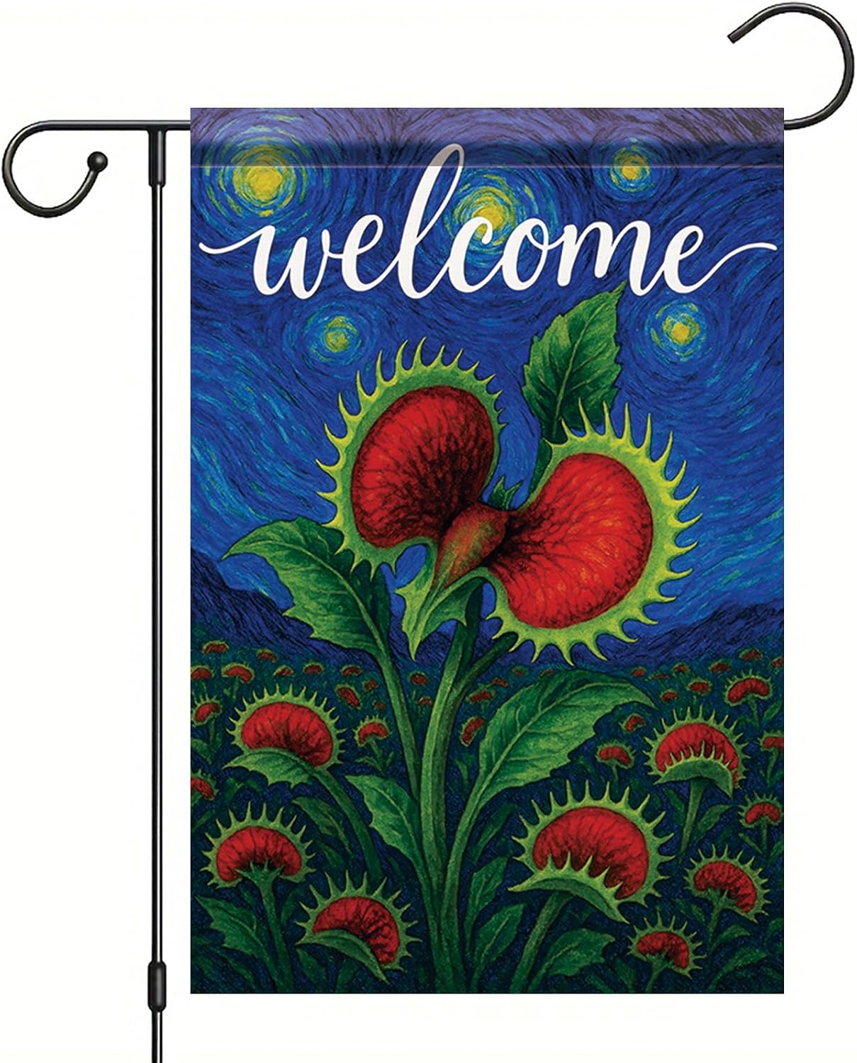 Bandera jardín cielo estrellado Venus 12x18pulg doble cara