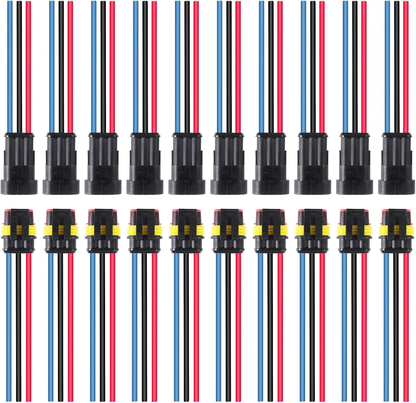 Conector 3 pines automotriz resistente agua