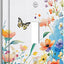 Placa interruptor floral botánica vintage para baño