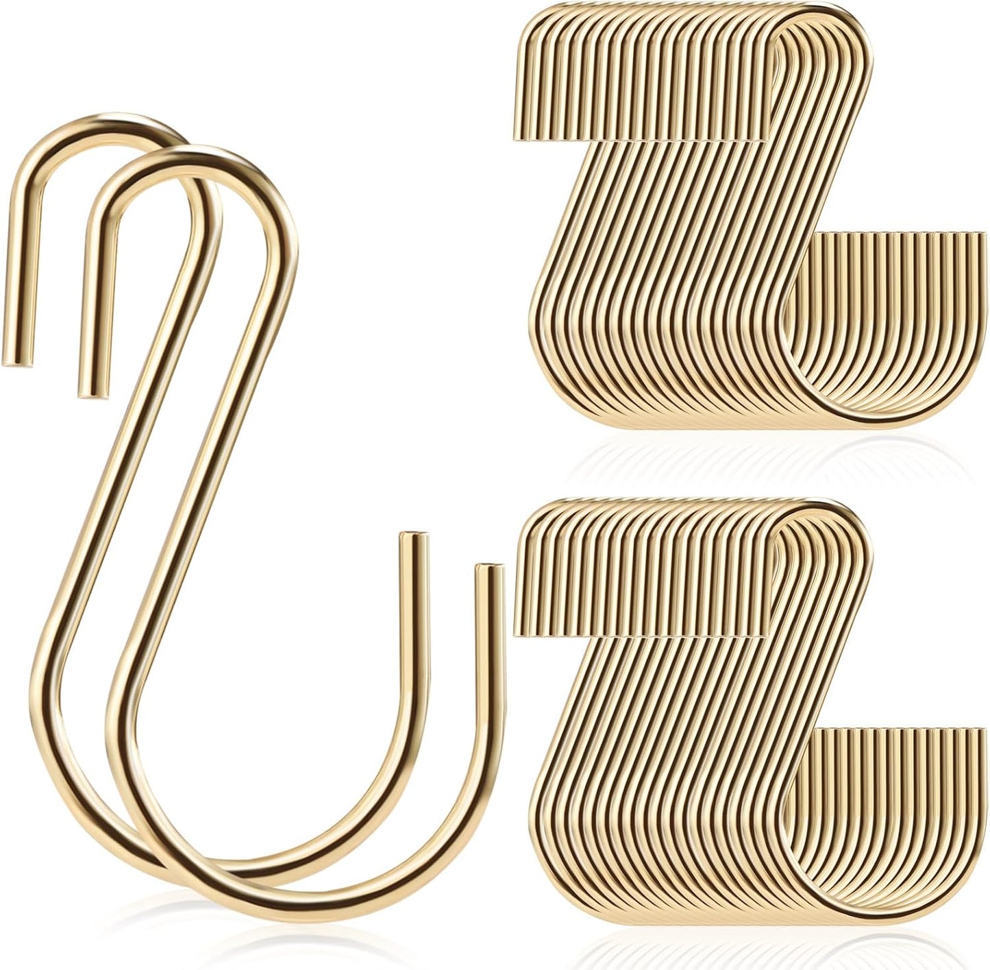 60 Pzas Ganchos S 1.8" para Cortinas Ornamentos