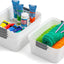 6 Cestas Plástico Organizadoras Apilables Multiusos
