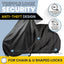 Funda impermeable bicicleta 1 o 2 ruedas antirrobo