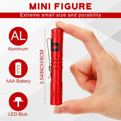 20 Pzas Linterna Bolígrafo Regalo Navidad Hombres Rojo