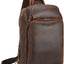 Bolso bandolera hombre viaje cuero italiano YKK