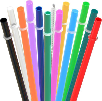 Pajitas plástico reutilizables 7pulg para mini tarro 12 colores