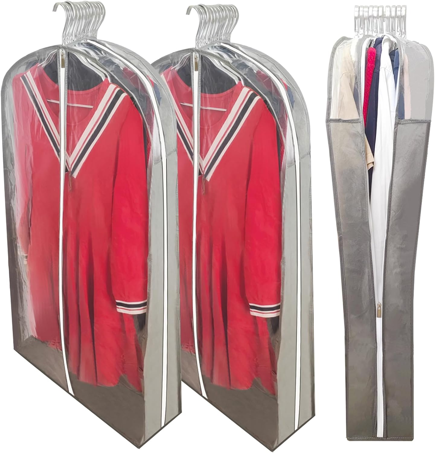 Bolsas vestir vestidos largos 50" transparentes refuerzo