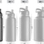 Botella agua acero inox doble pared taza viaje bebidas