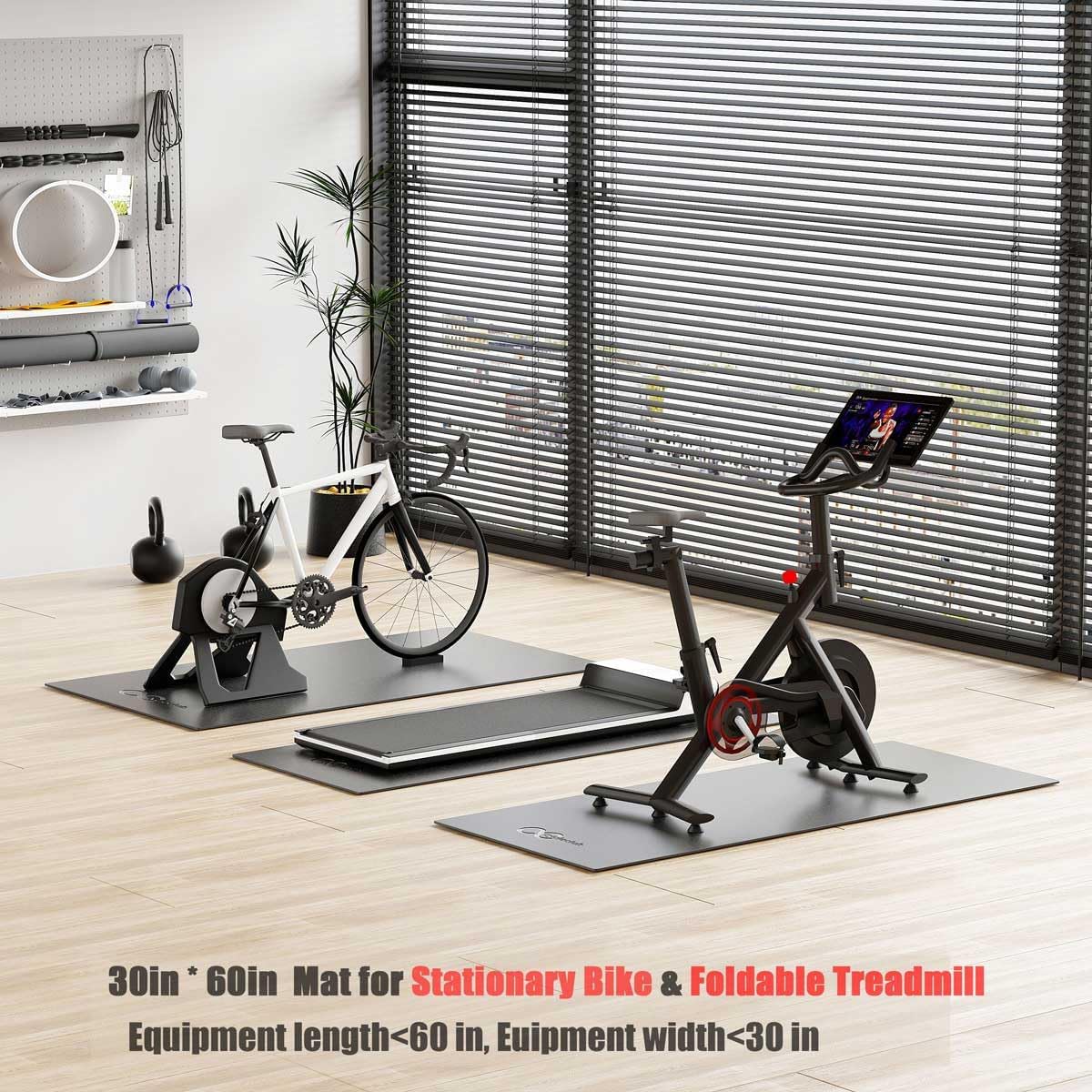 Alfombrilla bicicleta Peloton elíptica cinta correr 0.236"