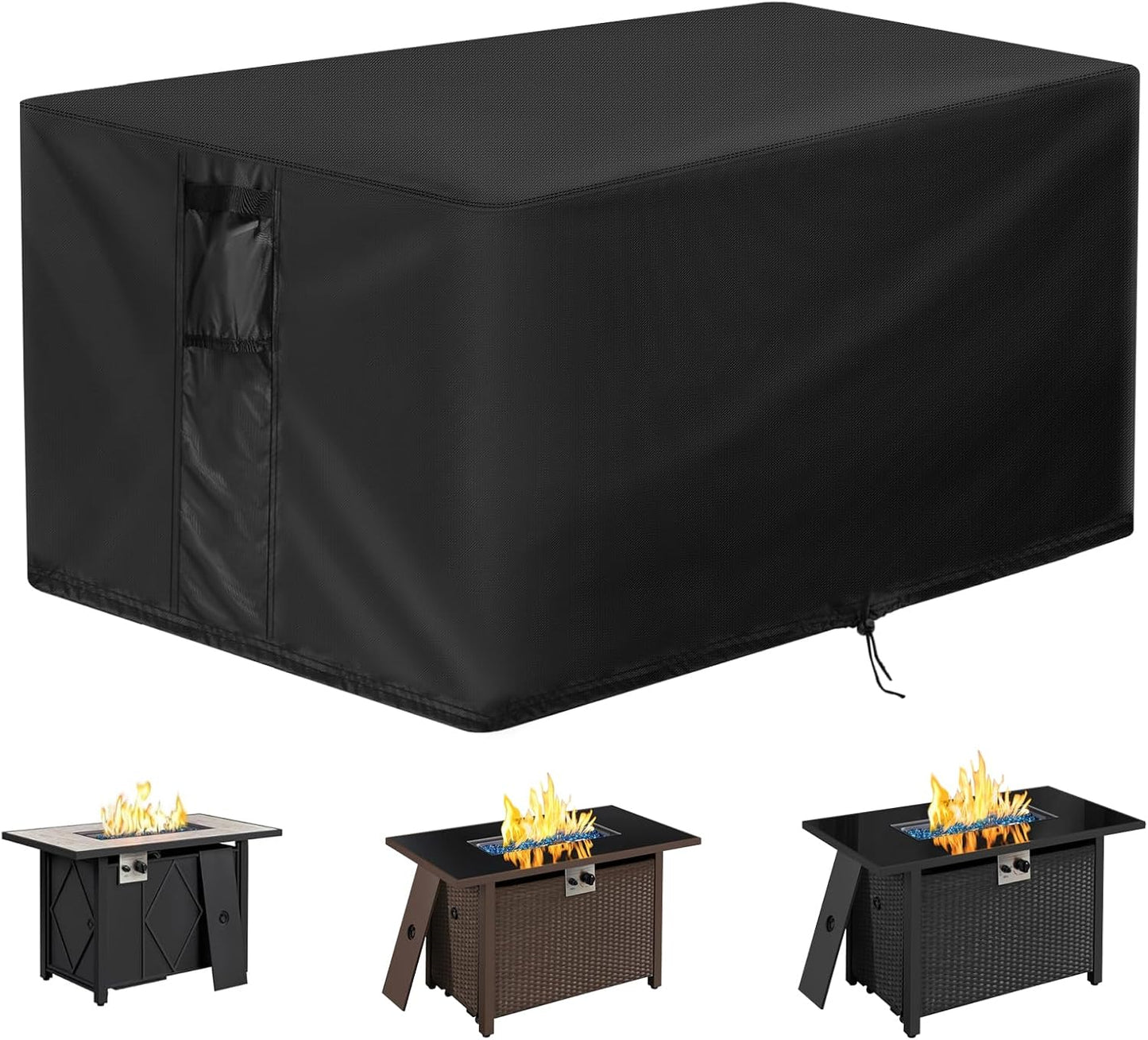 Cubierta rectangular hoguera gas 70x32pulg impermeable