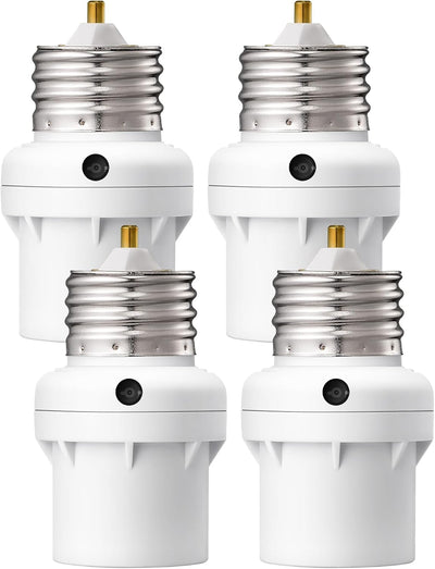 Toma sensor luz E26/E27 rotación 360° enchufe amanecer