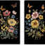 Set 2 Paños Cocina Diseño Amapola Mariposas Secado Botánico
