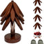 Salvamanteles madera posavasos plegables hoja resistente calor