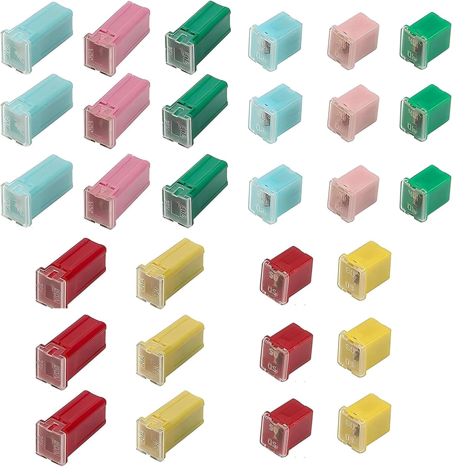 Kit 30 Pzas Fusibles Coche 20-60A Universal Multicolor