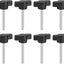 8 Pomos T de Acero Carbono M4 1.378pulg para Reemplazar Perilla