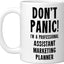 Taza Cerámica para Asistente de Marketing Blanca