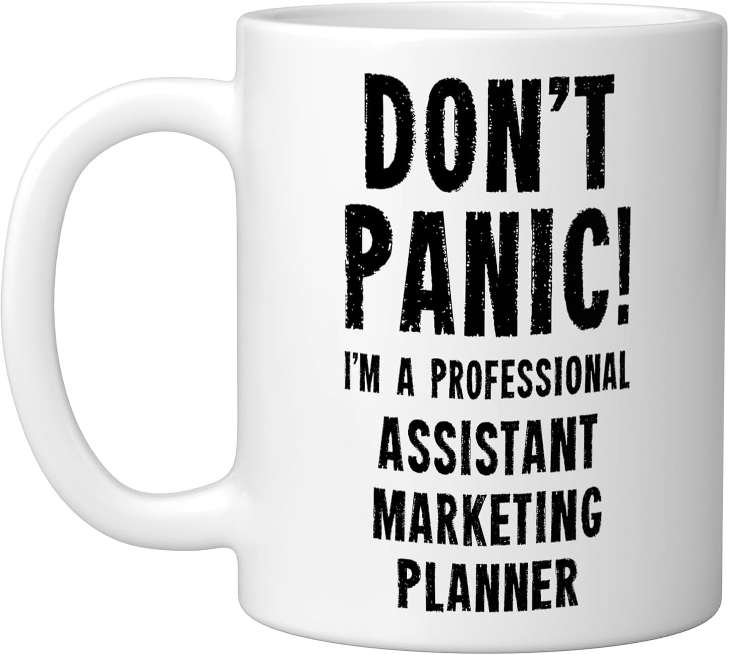 Taza Cerámica para Asistente de Marketing Blanca