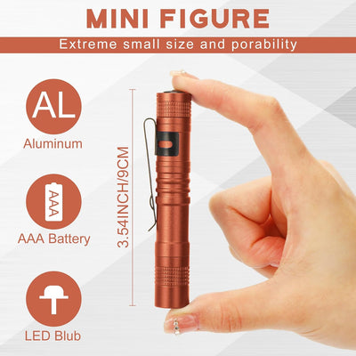 10 Pzas Linterna LED con Bolígrafo Clip Regalo Padre Hombre