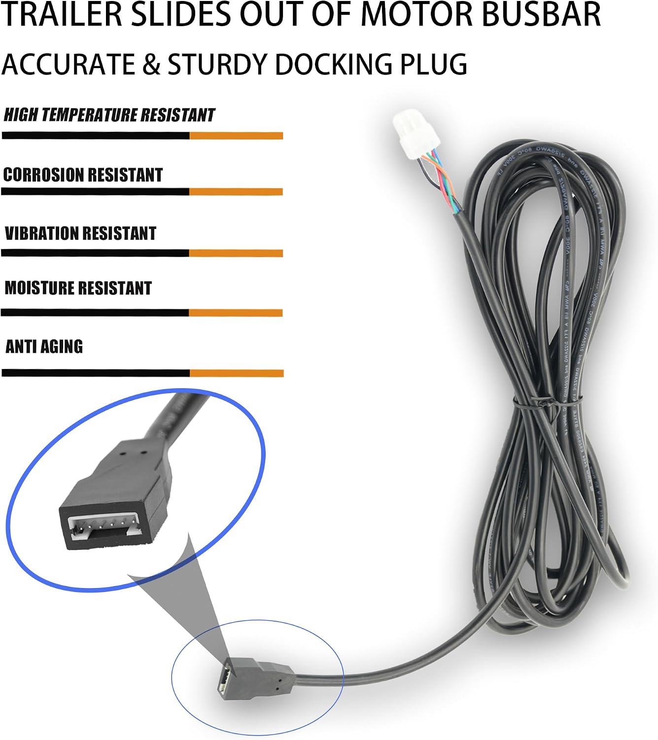 Arnés motor 12V 15pies cable deslizante compat Schwintek