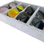 Organiz. joyas con divisores cajones gris