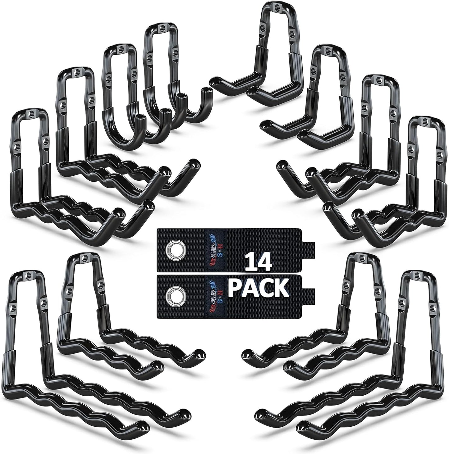 Ganchos garaje pack 14 colgador pared bicicletas
