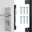 Protector puerta acero inox 7pulg set 1 negro