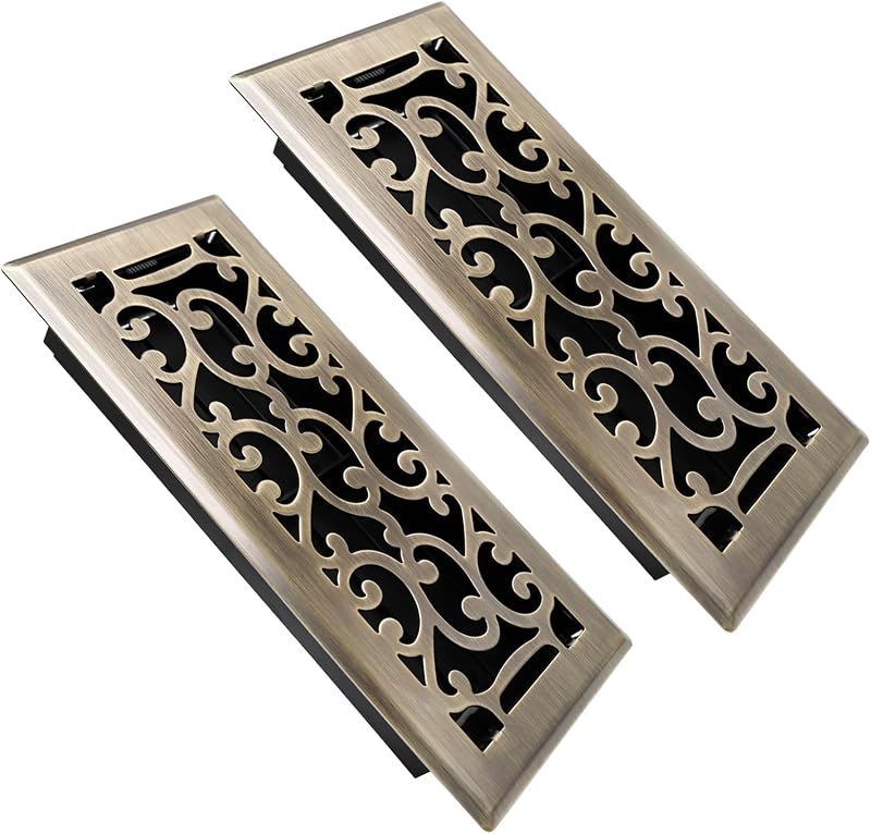 Rejilla ventilación piso 4x10" acero resistente Savannah