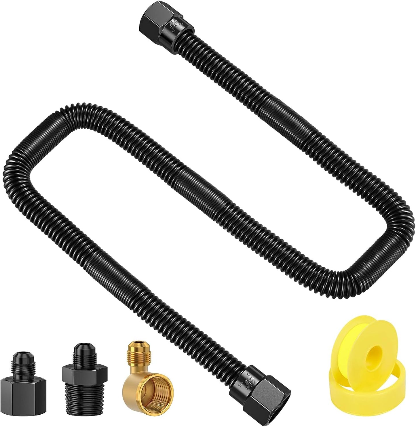 Línea flexible gas 3/8x24 sin silbato
