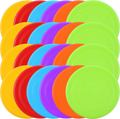 24 Discos Voladores Silicona para Mascotas 7pulg 6 Colores