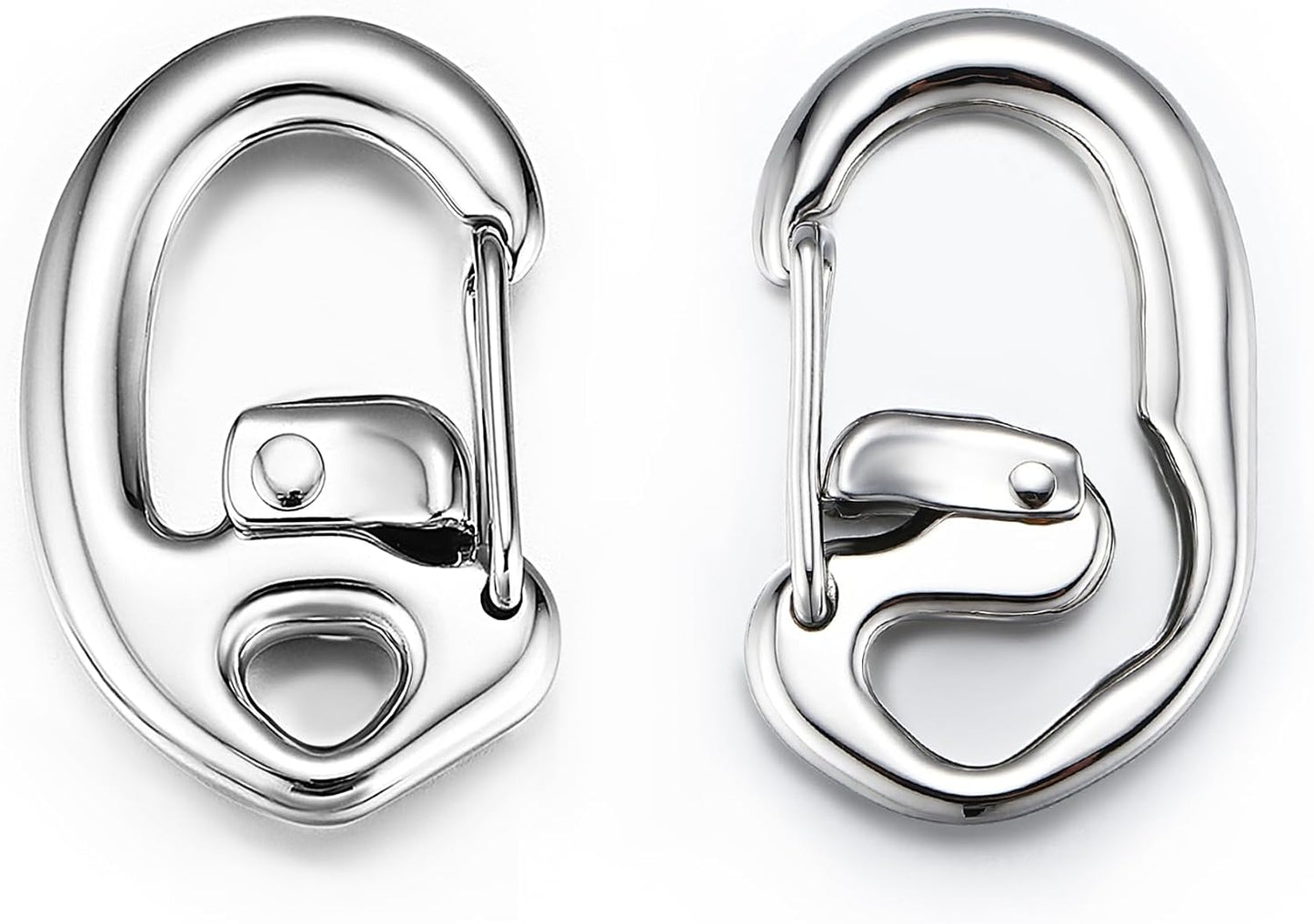 Clips mosquetón acero inox 1.75" antiapertura camping