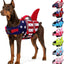 Chaleco salvavidas perros asa rescate rayas reflectantes xs azul