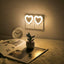 Luces nocturnas LED enchufables forma corazón sensor automático