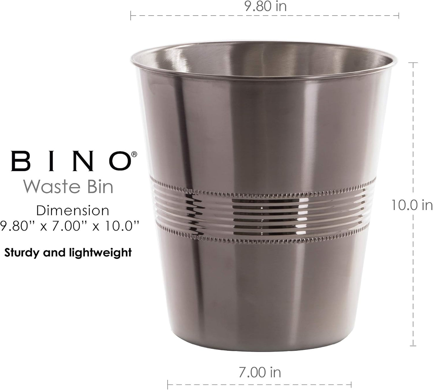 Cesta basura metal hogar oficina baño dormitorio cocina
