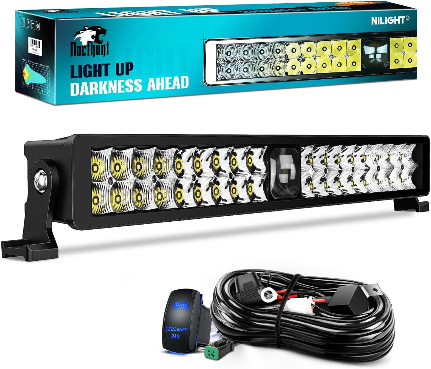 Barra LED 22" 37 LED combo punto reflector