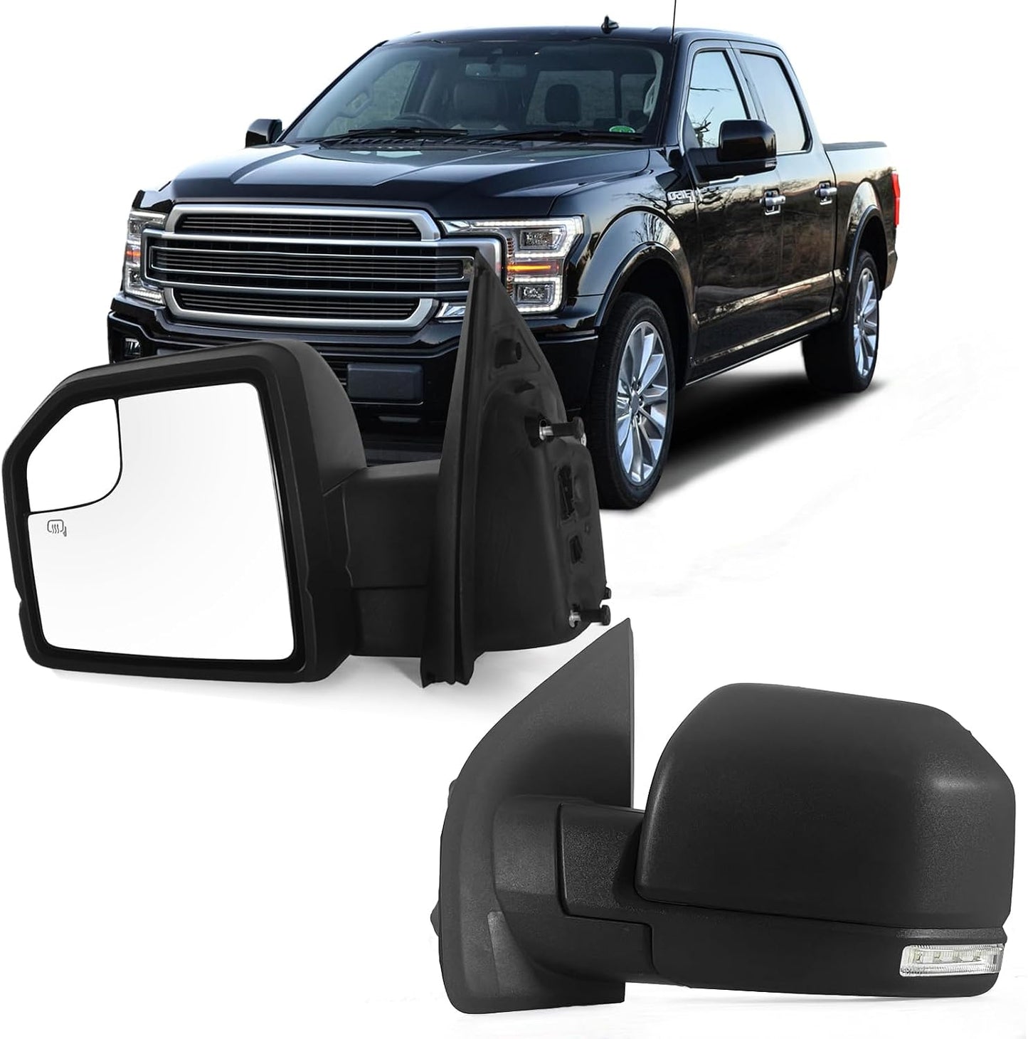 Espejo conductor F150 15-21 con calefacción y señal giro