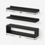 Estantes flotantes pared 24" riel metal baño