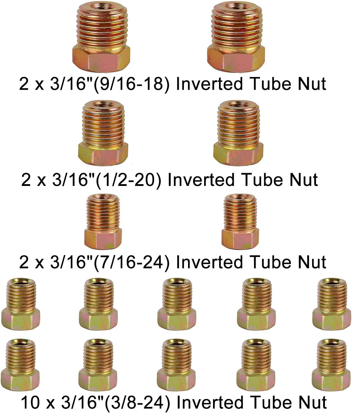 Kit tubos freno 3/16x25pulg acero galv 25pies 16 accesorios