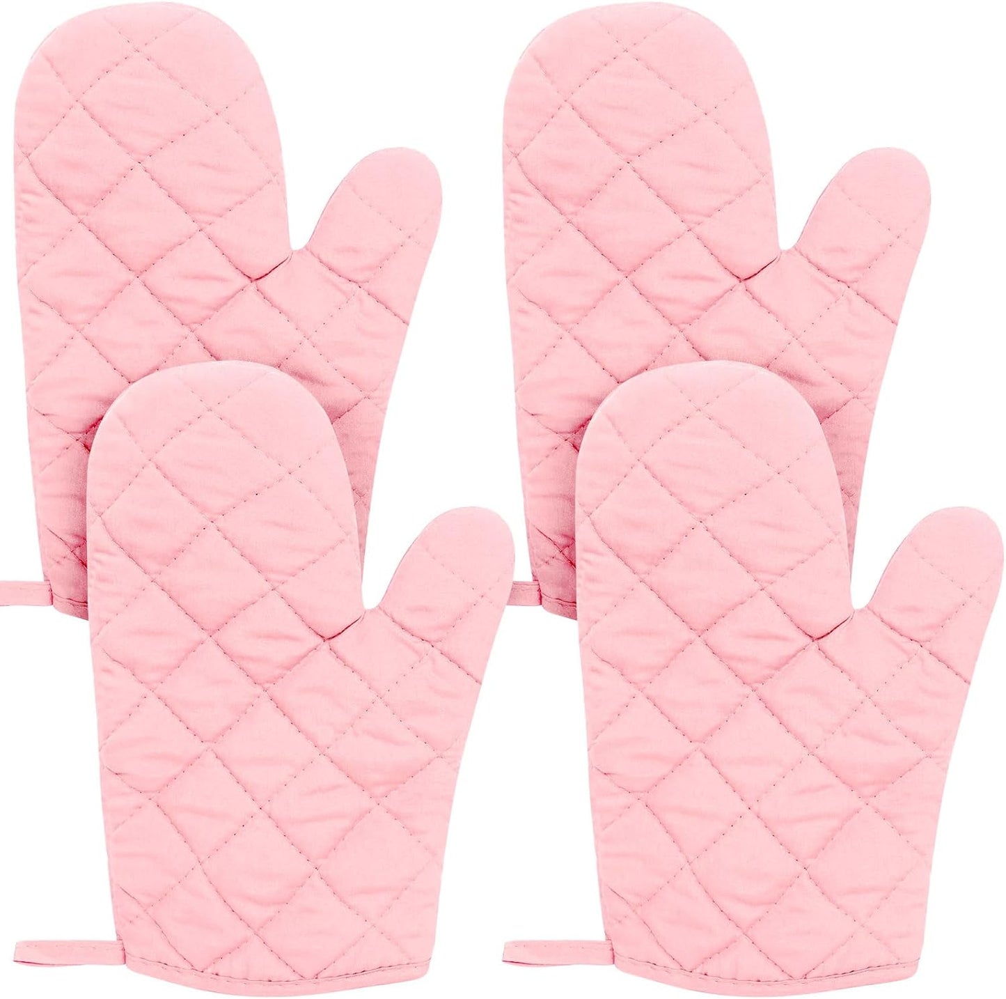 2 Pares Guantes Horno Acolchados Antiderrap 11pulg
