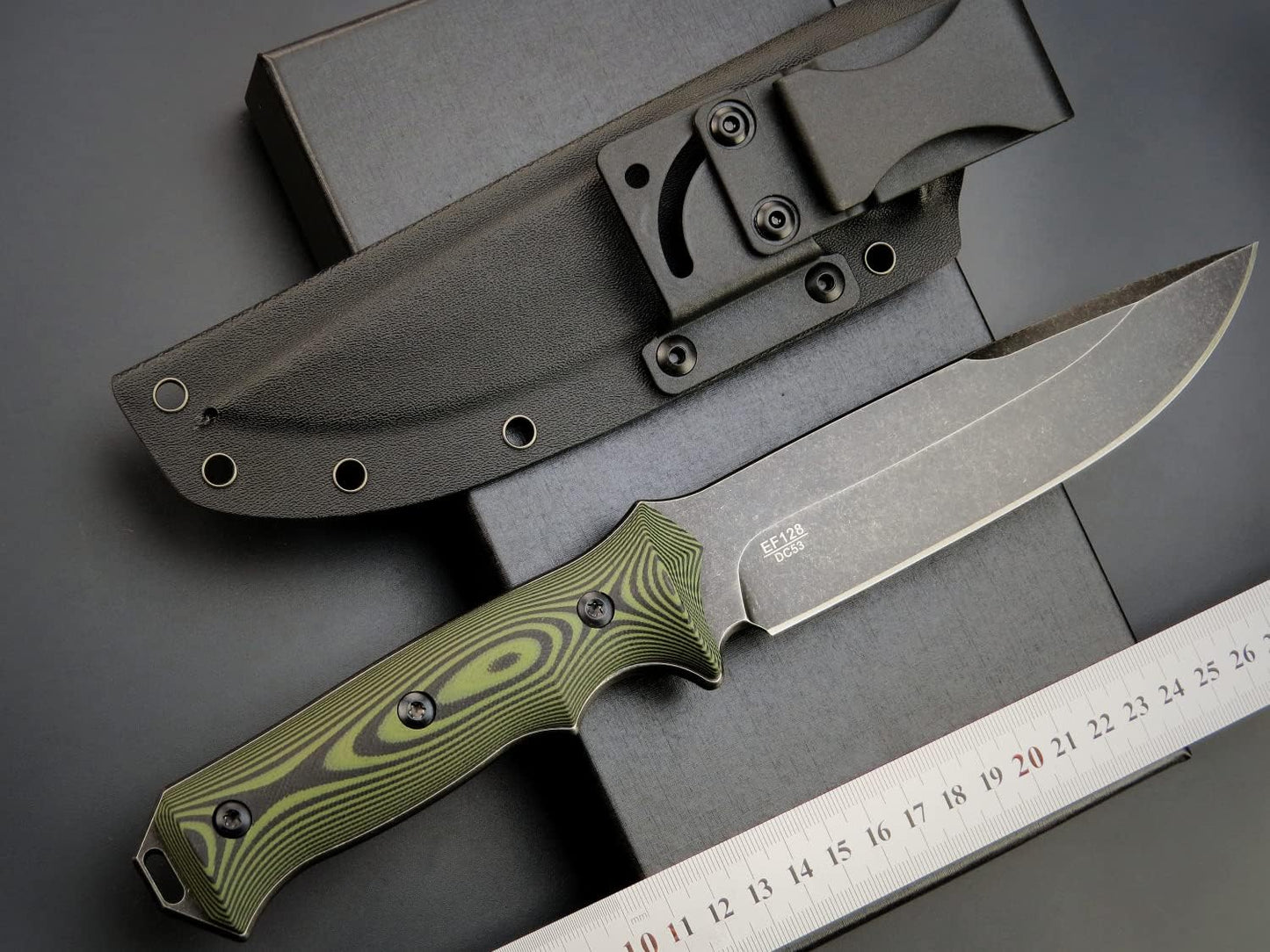 Cuchillo fijo hoja DC53 mango G10 dos tonos EDC