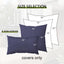 2 Fundas Almohada Decorativas Impermeables 18x18" Azul