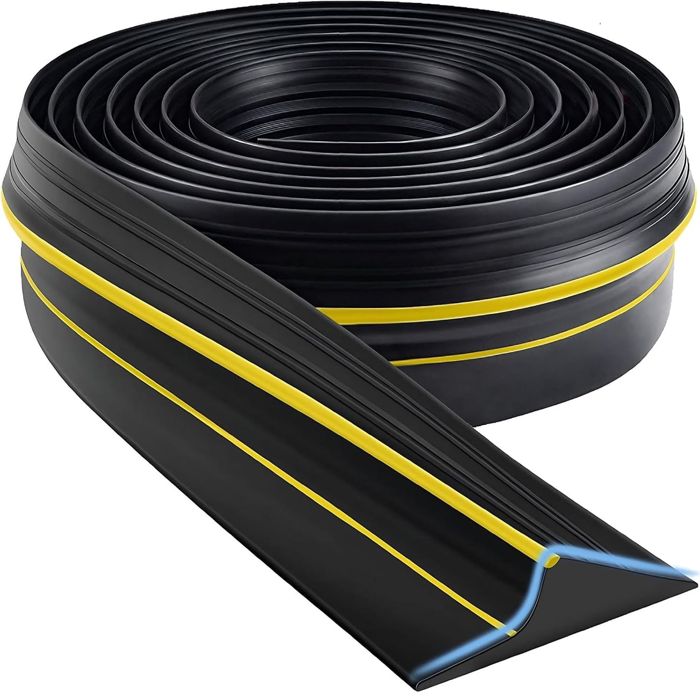 Tira sellado puerta garaje resistente 10ft color negro