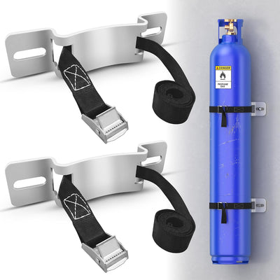 2 Pzas Cilindro Gas Pared Soporte Cinturón