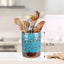 Soporte utensilios cocina cerámica azul encimera Morden