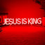 Letrero neón Jesús es el Rey luz LED USB para iglesia