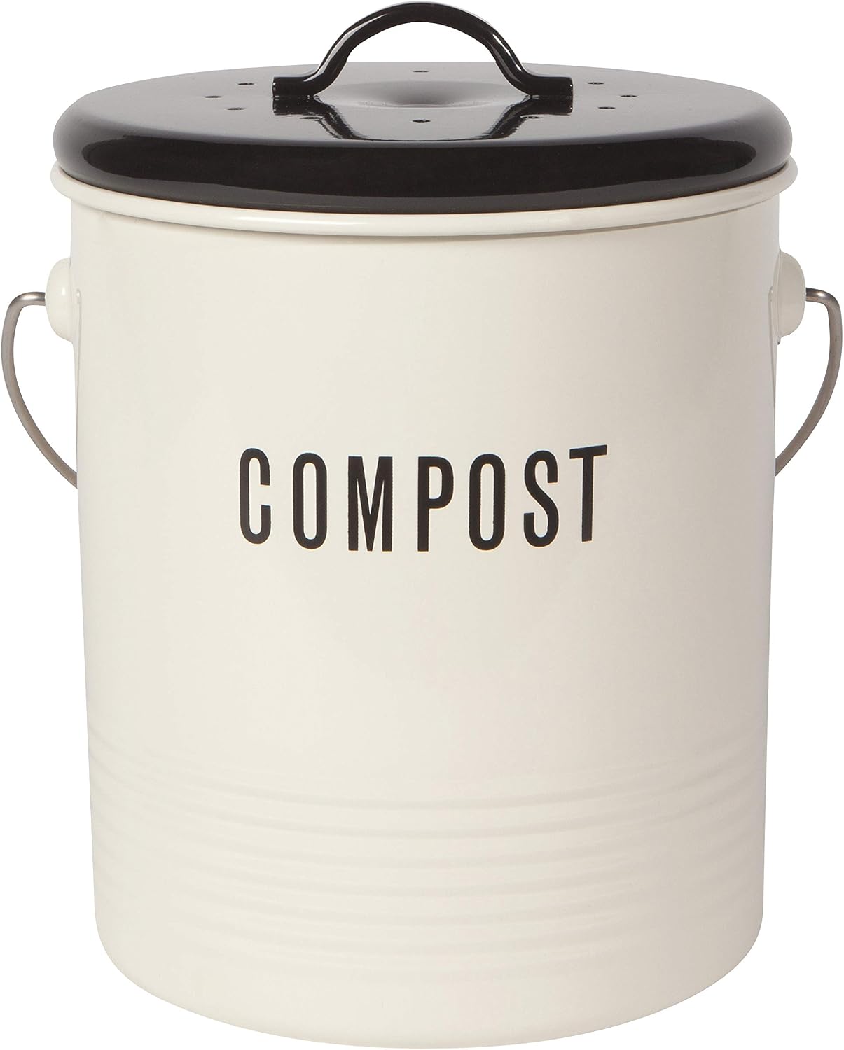 Recipiente para Compost con Tapón Aireado para Jardín
