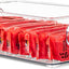 Contenedor plástico transparente con asas 10x6" apilable