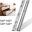 Corredores cajones 20pulg acero plateado 100lb