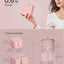 Joyero 2 capas portátil para viaje rosa gelatina