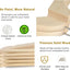 Perchas madera prémium 18uds gancho 360° muescas hombro