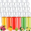 24 Botellas Plástico 12oz Tapas Blancas Reutilizables